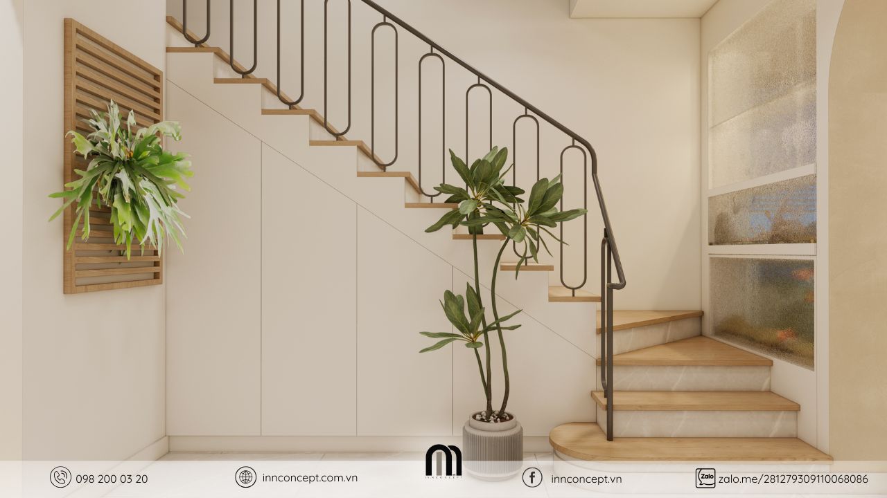 Đưa cây xanh vào không gian sống giúp ngôi nhà thêm mát mẻ và gần gũi thiên nhiên.