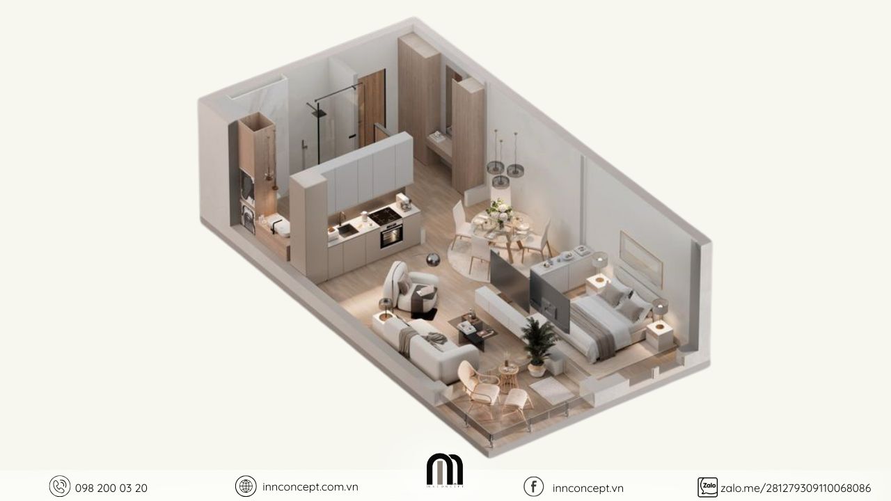 Mẫu thử và mô hình thu nhỏ giúp khách hàng hình dung rõ dự án.