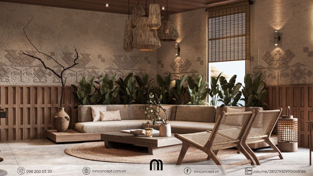 Phong cách Tropical phù hợp với thiết kế decor nhà mùa hè.