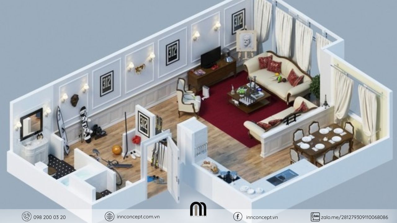 Quy trình thiết kế nội thất cần sáng tạo, tỉ mỉ để đáp ứng đúng nhu cầu khách hàng.