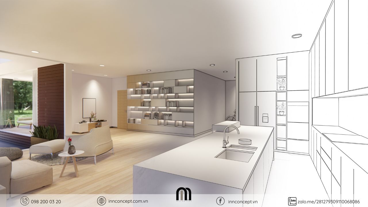 Thiết kế nội thất là quá trình sáng tạo và kỹ thuật, tuân thủ quy trình chuẩn mực.