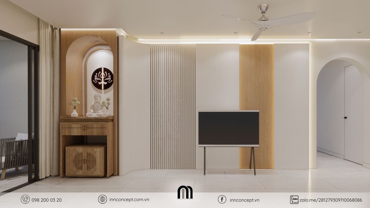 Tông be kết hợp ánh sáng tự nhiên, lý tưởng cho thiết kế mùa hè.