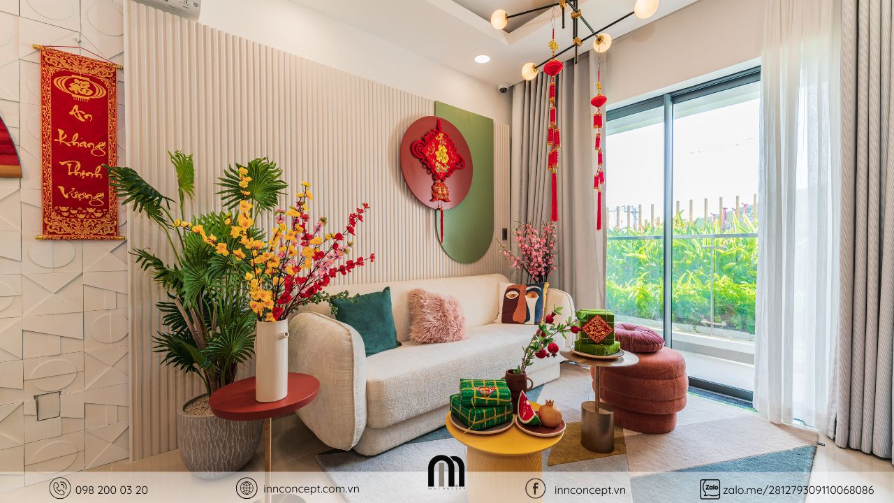 Ngày Tết, người Việt ưa chuộng nội thất màu sáng để tạo không gian nhẹ nhàng, thoáng đãng và tràn đầy năng lượng xuân.