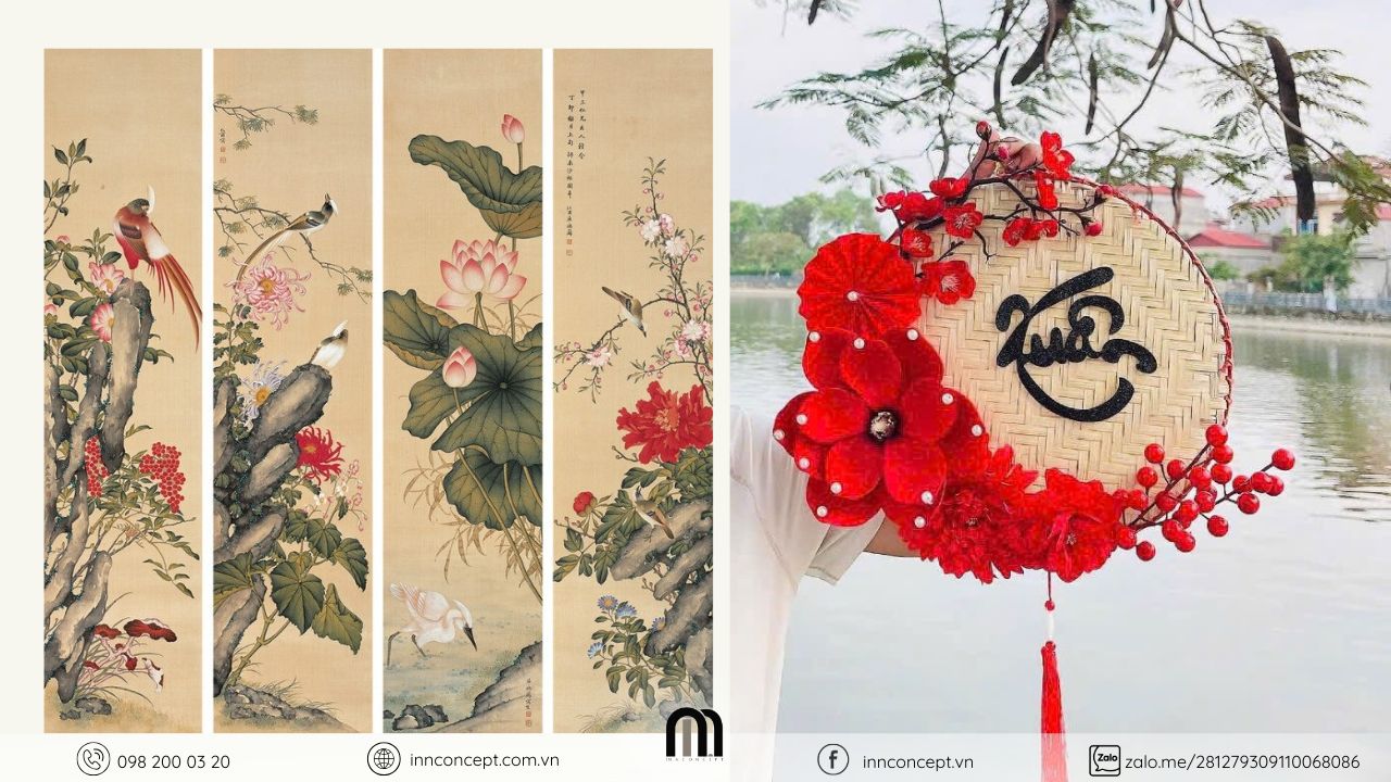 Tận dụng những vật dụng dư làm đồ handmade trang trí ngày Tết.