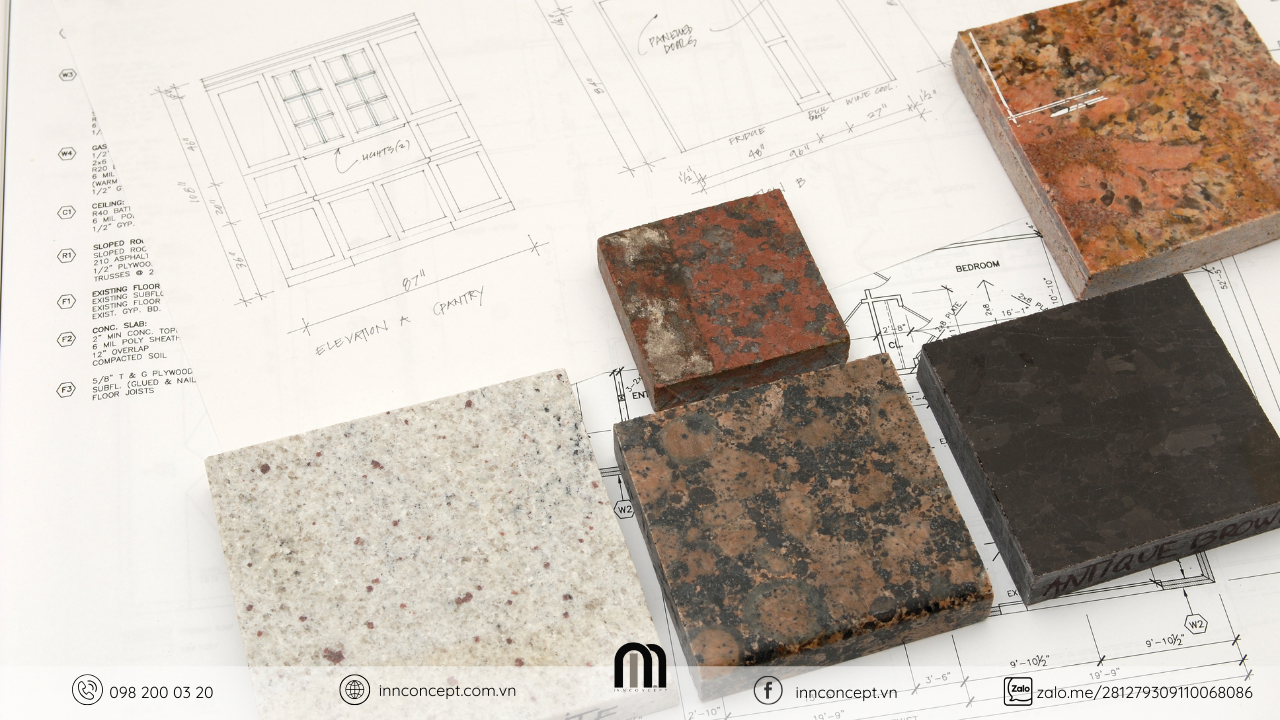 Chất liệu cao cấp như đá cẩm thạch và nhung lụa là chìa khóa khẳng định đẳng cấp gia chủ.