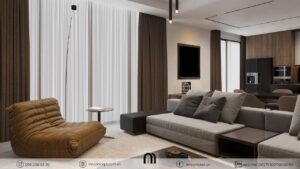 Mẫu phòng khách chung cư nhỏ đẹp tối ưu diện tích.