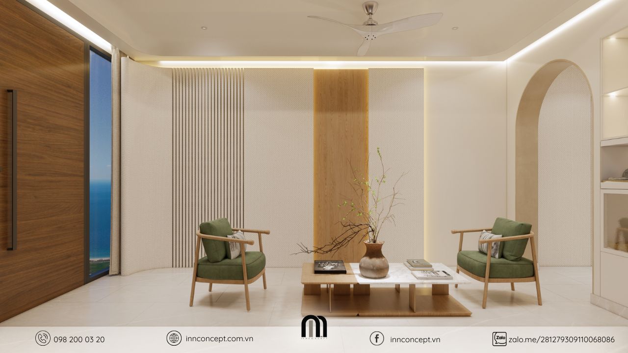  Những đường nét sắc sảo tạo nên sự lôi cuốn cho ngôi nhà trong thiết kế nội thất đương đại.