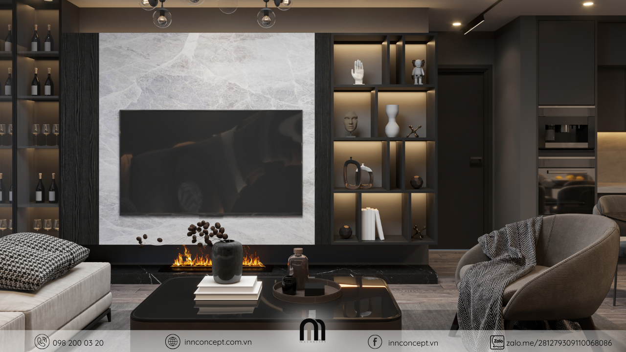 Phong cách thiết kế nội thất hiện đại: Đơn giản nhưng tinh tế.