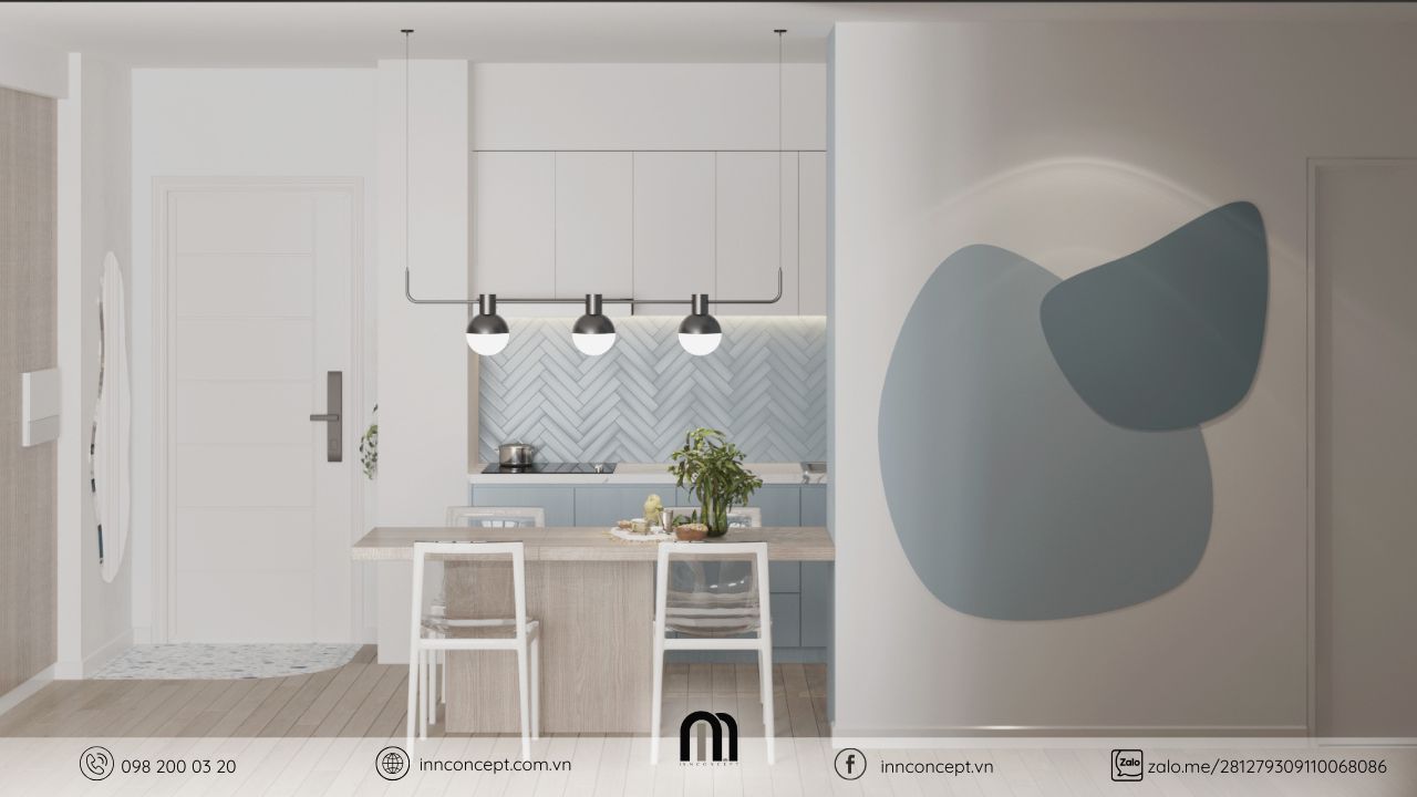 Thẩm mỹ tối giản hạn chế họa tiết trong phong cách nội thất hiện đại.